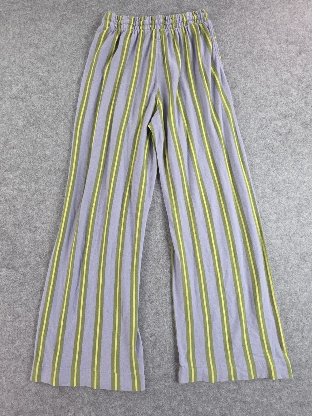 Free-est striped cotton lounge pant in lavender and green Free People XS - Picture 7 of 7